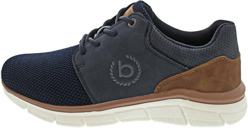 bugatti man Herren Low-Top Sneaker, Männer Sneaker, Wechselfußbett