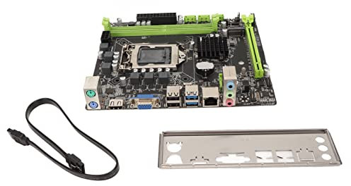 Placa Base H310B, Placa Base LGa 1151 M ATX 2xDDR4 32GB PCI E 16X Placa Base para Juegos USB2.0 USB3.0, SATA3.0, para Tarjeta de Red Realtek811 Gigabit