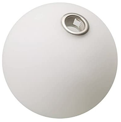 KCO Lighting Abat-jour globe en verre blanc givré de rechange pour luminaires, appliques murales, lustres, suspensions, 20,1 cm de diamètre