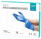 EUROPAPA® Lot de 100 gants jetables en nitrile - Non poudrés - Sans latex - Non stériles - Sans latex - Bleu océan