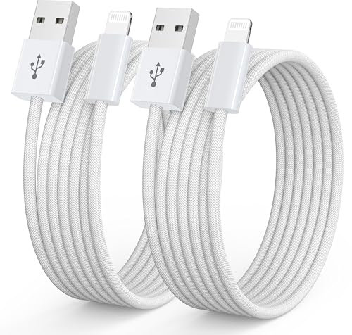 Cavo iPhone Originale Apple Certificato MFi, Ricarica Filo Caricatore iPhone Carica Rapida Certificato MFi Cavo Lightning USB Caricabatterie Cavetto per iPhone 14 13 12 11 Pro/Pro Max X 8 7 6 5