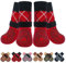 BEAUTYZOO Hundesocken Anti Rutsch, Doppelseitige Hundesocken Leckschutz mit Klettverschluss Riemen für Innenbereich Pfotenschutz für Hunde, Schuhe für Kleine, Mittlere und Große Hunde, 6er-Set
