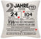 Bommex 2 Jahre Ehe Geschenk 2. Hochzeitstag Kissen Abdeckung Keepsake Dekoration Geschenk für Paare Eltern Frauen Männer Mama Papa Ehemann Frau Oma Opa Tante Onkel Freunde (2. Jahrestag)