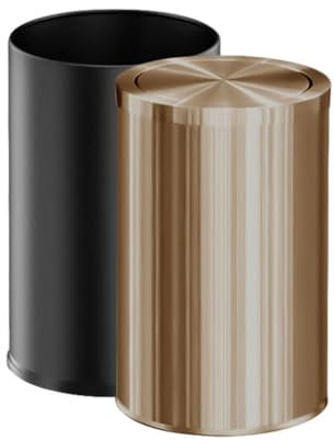 DSOUWEH Poubelle à séchage et Peu encombrante, pour Salle de Bain, Outils de Nettoyage de Cuisine, Poubelle de Cuisine, Or Rose, Couche Double