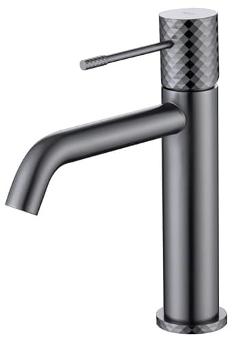 IMEX BDG053-1BGM GÉNOVA Monomando Lavabo Black Gun Metal