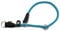 Aiminto Braided Rope Collar, Training Dog Collar, Round Martingale Collar, Slip Collar with Adjustable stopper and Slidable Stop Ring - Ideal for Medium Dogs (M(1/3) - 18 Long, Light Blue)