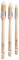 Harris Trade Round Sash Brushes 3 Pack, Brown
