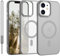 YUANDMI für iPhone 12 Hülle kompatibel mit MagSafe, Handyhülle für iPhone 12 Case Magnetisch Leicht Dünn Matte Touch, Anti-Gelb rutschfest Kratzfest Schutz Stoßfest Hülle Hell Grau
