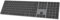 Clavier Bluetooth fin pour Mac, clavier rechargeable en aluminium, sans fil, touche plate silencieuse, compatible avec Apple iMac, MacBook, Mac et iOS, taille complète, gris sidéral