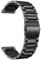 Armbänder Kompatibel mit Pebble Time Steel Armband für Damen Herren, Edelstahl Metall Ersatz Armband für Pebble Time Steel Uhrenarmband, Schwarz