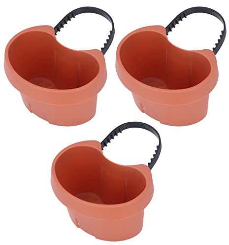 SUNGOOYUE Adjustable Strap Flower Pot Plastic Drain Pipe Container Succulent Seedling Balcony Garden Color
