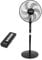 nuovva Oscillating Pedestal Fan – Standing with Touchscreen – Energy Efficient Electric – Silent for Bedroom & Office – Quiet Air Cooling Fan with Remote Control – 16inch, Black