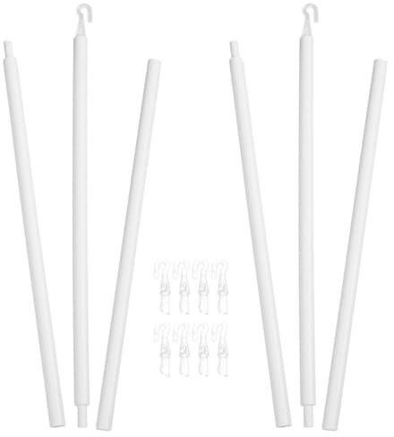 HOMSFOU Vertical Blinds Grip Fit Replacement Rod Blind Stick Easy Assembly Plastic