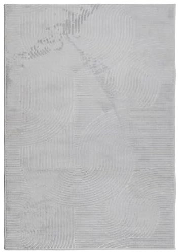 Tidyard Teppich Bambusmatte Wohnzimmerteppich Badezimmerteppich Bambusteppich rutschfest für Wohnzimmer,Läufer Küchenteppich Flurteppich IZA Kurzflor Skandinavischer Look Grau 160x230 cm