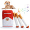 KUWUNG Interaktives Hundespielzeug, Kichern-Puff-Stick-Spielzeug mit Einer Box, Lustiges Kichern, Plüsch Hunde Spielzeug, Welpenspielzeug, Hundespielzeug Quietschend, Joint hundespielzeug