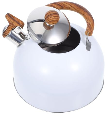 Alipis 1Pc Whistle Water Kettle Kitchen Teakettle for Home Use Compatible with Gas and Induction Cookers Sound Alert for Safety Heat-Resistant Handle Design
