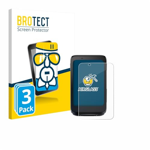 BROTECT Schutzglas für iGPSPORT BiNavi | 3 Stück Transparenter Displayschutz Made in Germany Schutzfolie Panzer Folie Glas 9H Anti-Fingerprint Einfache Montage Clear