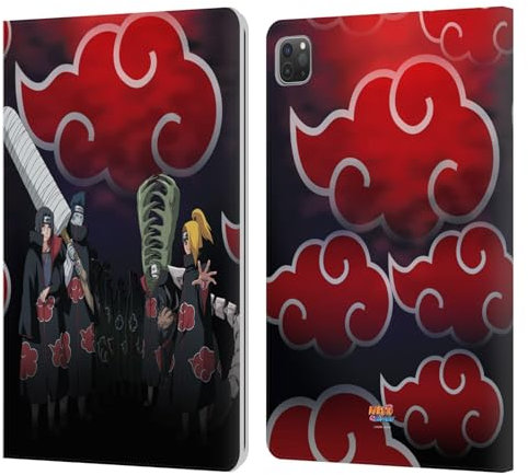 Head Case Designs sous Licence Officielle Naruto Shippuden Akatsuki Art Clé Étui Portefeuille en Cuir Compatible avec Apple iPad Pro 11 2020/2021 / 2022