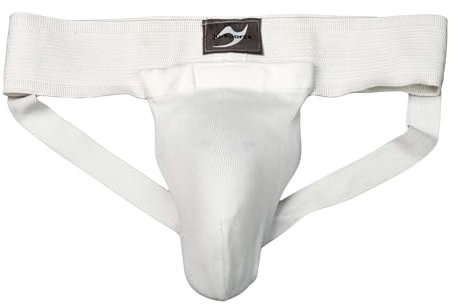 Ju-Sports Tiefschutz Herren Kampfsport I Stabiler Hartplastik-Pantalbecher mit atmungsaktivem Stoffgewebe I Einstellbares, weites Gummiband I Leicht abwaschbar I Größe XL