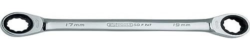 KS Tools 503.4505 GEARplus Doppel-Ratschenringschlüssel, 14x15mm