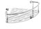Etagère d'angle Douche Acier Inox mod. Thin Line