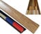 Rustic Oak Laminate Door Threshold Adjustable Height/Pivots 50mm x 90cm Easyclip