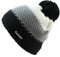 Eisbär Mütze - Star Pompon, schwarz/grau/weiss (609), one size