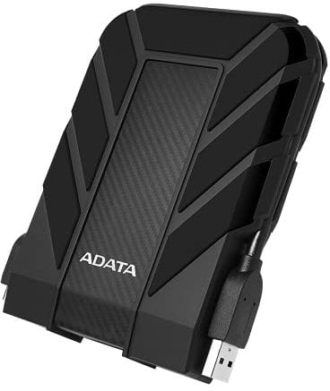 ADATA HD710 Pro - 4 TB, externe Festplatte mit USB 3.2 Gen.1, IP68-Schutzklasse, schwarz,langlebig, wasserdicht und staubdicht mit militärischer Zähigkeit in mehrschichtigen Festplatten