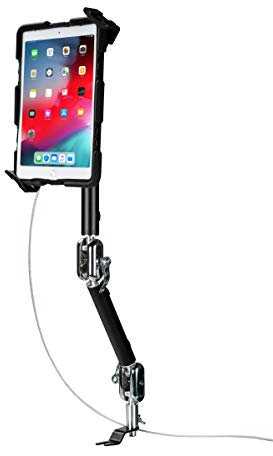 Multi-Flex Car Mount – CTA Multi-Flex Quick Release Security Car Mount for 7-14 Tablets with Lock and Key Security for iPad 7th/ 8th/ 9th Gen 10.2, iPad Air 4, Surface Pro 4, Galaxy Tab S3 & More