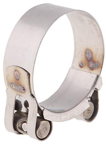 D DOLITY Attache Pince de Serrage de Tuyau d'Échappement de Moto en Acier INOX - 52-55mm
