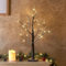 EAMBRITE Albero luminoso a LED, 60 cm, rami luminosi, 24 LED, per interni, albero di neve, funzionamento a batteria, decorazione interna bianca calda, per Natale, Pasqua, matrimonio, compleanno