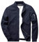 KEFITEVD Leichte Bomberjacke Herren Pilotenjacke Männer Blouson Windjacke Baseball Jacket Fliegerjacke mit Stehkragen Herbstjacke Freizeitjacke Dunkelblau M