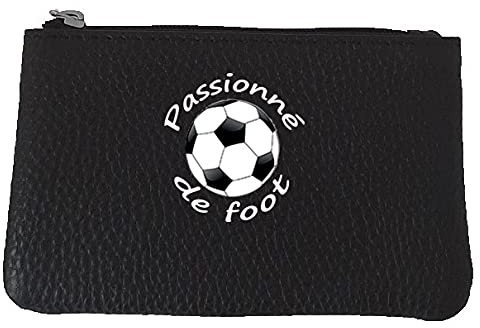 Syl'la Foot Porte Monnaie et cle en Cuir pour Homme Noir Personnalise avec prenom