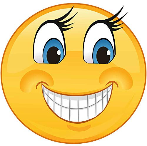 Kleberio Aufkleber lustig lachend hinterlistig wetterfest für Helm Autoaufkleber Wohnmobil Mülltonnenaufkleber Wohnwagen Moped LKW Coole Sticker Set Car Sticker Aufkleber Auto Kinderzimmer 20 x 20 cm