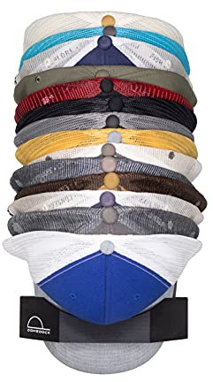 DomeDock Hutablage für 15 Ballkappen, Wandmontage, Schwarz