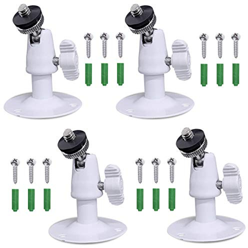 Folgtek Mini-Kamera-Wandhalterung, Deckenhalterung, Universal-Mini-Kamera-Zubehör, Weiß, 4 Stück