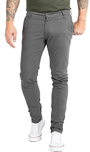 Indumentum Chino Hose Herren Slim Fit Stoffhose Businesshose IS-305 | Schmal geschnittene Chinohose, Businesspants für Office und Beruf, geeignet für Alltag und Freizeit