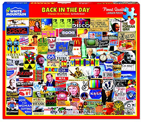 White Mountain Puzzles Back in The Day - 1000 Piece Jigsaw Puzzle