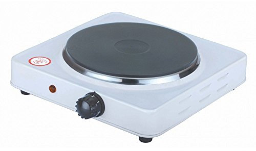 LEOFLA Fornello Elettrico Regolabile 1500W Da Viaggio Campeggio Piastra In Ghisa 185 Mm