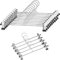 NORTHERN BROTHERS Adjustable Clip Hangers - 50 Pack Non-slip Trouser & Skirt Hangers with Clips