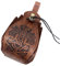 Martello di Thor in pelle Fanny Pack, pacchetto di Fanny con coulisse rinascimentale, borsa della moneta del costume di Halloween, Portafoglio vintage marrone, portasoldi Steampunk per uomo donna