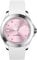 Ice-Watch - ICE steel White pastel pink - Weiße Damenuhr mit Silikonarmband - 020382 (Medium)