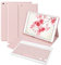 Bettdow for iPad 9th Generation 2021 Keyboard Case, Detachable Wireless Keyboard, Case with Pencil Holder for iPad 9th Gen 2021/8th Gen 2020/7th Gen 2019 10.2 Inch (Pink)