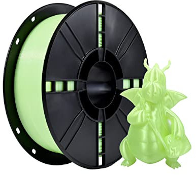 iBOSS PLA Plus (PLA+) 3D-Drucker Filament 1,75mm, Maßgenauigkeit +/- 0,02 mm 1 kg Spule (2,2 LBS), 3D Druck Filament für 3D-Drucker, Transparent Grün
