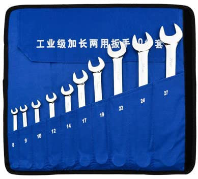 Suosi-GSCM Ring-Maulschlüssel-Satz, extra lang, 8mm-27mm (10-teilig)