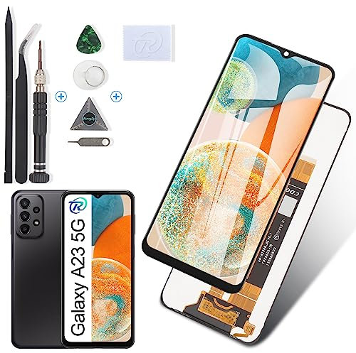 RongZy Écran de Rechange pour 6.6 Samsung Galaxy A23 5G SM-A236B Écran LCD + Vitre Numériseur Tactile Capteur Assemblé Remplacement pour Galaxy A23 5G(Noir)