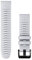 Cinturino Originale Garmin, 22mm, QuickFit, Silicone, Whitestone (stile Garmin epix 2 Pro)