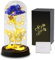 Touloube Rosa Regalo per la Festa Della Mamma per Donne Mamma Moglie, Galaxy Rose per Lei, Eterna Fiori con Luce a LED, Fiore Artificiale Regali Moglie Fidanzata Compleanno Anniversario Matrimonio