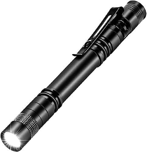 zhonghua Lampe de Poche Stylo LED, Mini Lampe de Poche de Stylo, Lampe de Poche de Stylo Mmédical avec Clip, Lampe de Poche (1 Pack)