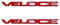 Auto Schriftzug Deko Logo Veloce, für Alfa Romeo Giulia Stelvio Ersatz 3D Auto Aufkleber Logo,Red
